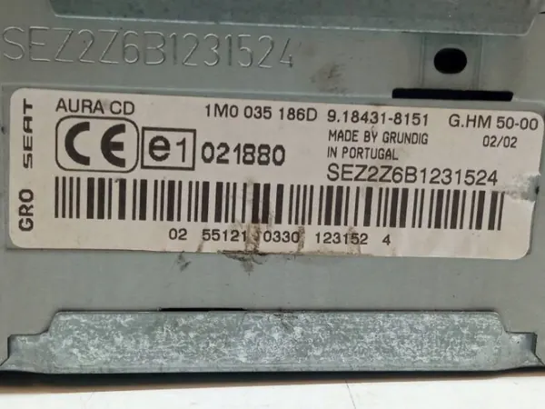 Rádio SEAT OEM 1M0035186D para Leon I (1999-2006) image 3