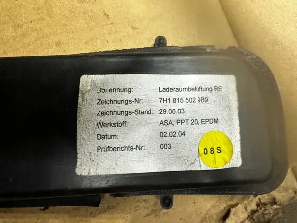 OEM 7H1815501 Sidofönster luftkanal för VW T5/T6 image 3