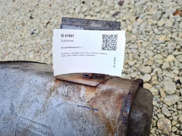 Pakoputken vaimennin OEM 201003992R Renault Megane IV:lle image 5