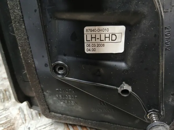 Espelho esquerdo manual OEM 87940-0H010 para Toyota Aygo image 3