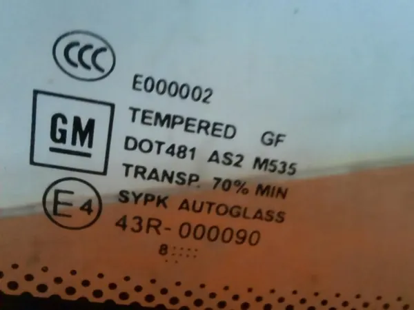 Vitre de coffre arrière OEM 20014 pour Chevrolet Aveo image 4