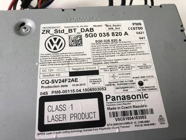 Gebruikte Volkswagen CD/DVD-wisselaar OEM 5G0035820A image 4