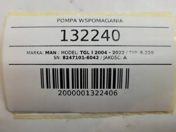 Pompe de direction OEM 8247101-6042 pour MAN TGL/TGM image 9