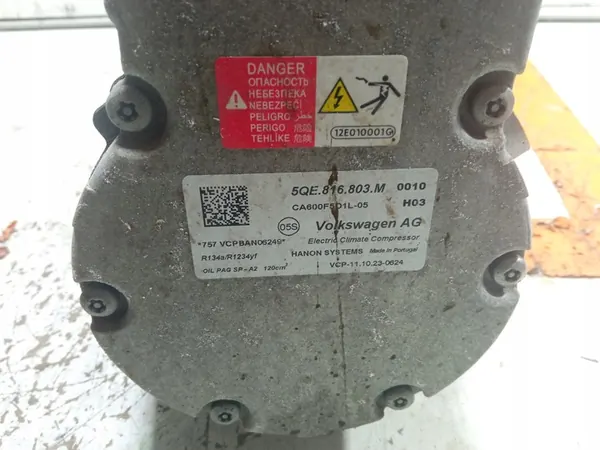 Compressore Aria Condizionata AUDI A3 8Y 1.4 TSI 5QE816803M image 3