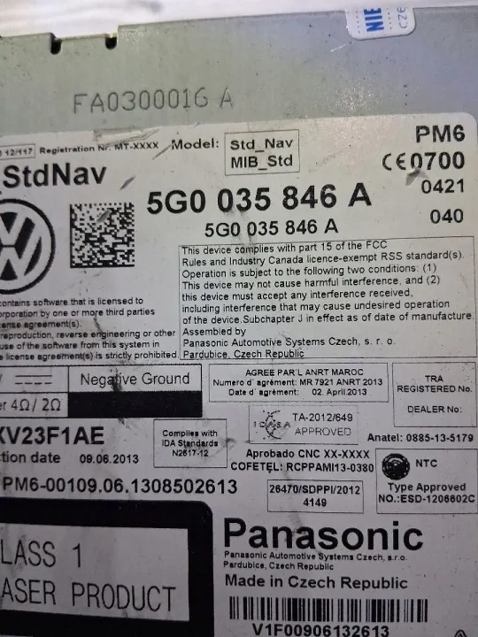 Gebrauchtes VW Golf VII Radio Navigation OEM 5G0035846A image 6