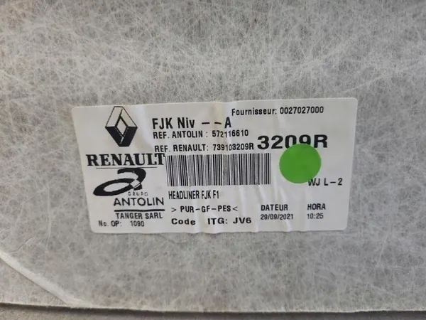 Renault OE 572116610 Teto para Renault Express 2021 image 5