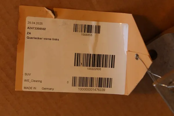 Vänster Främre Kontrollarm Mercedes GLB GLA W247 OE A2473308502 image 4