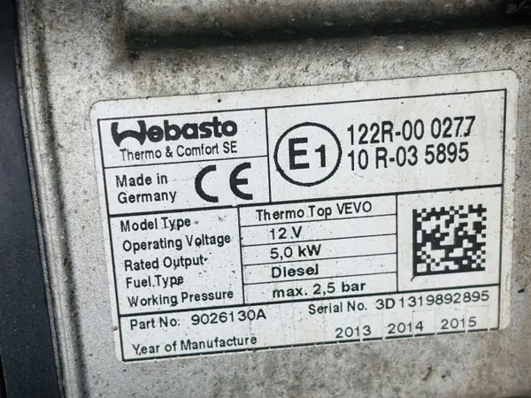 Webasto parkeringsvärmare VW Touran II Caddy 1K0815065AT image 5
