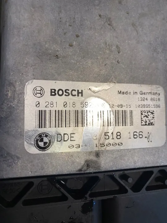Computador BMW 1/3/X1 2.0D usado OEM DDE8518166-01 image 3