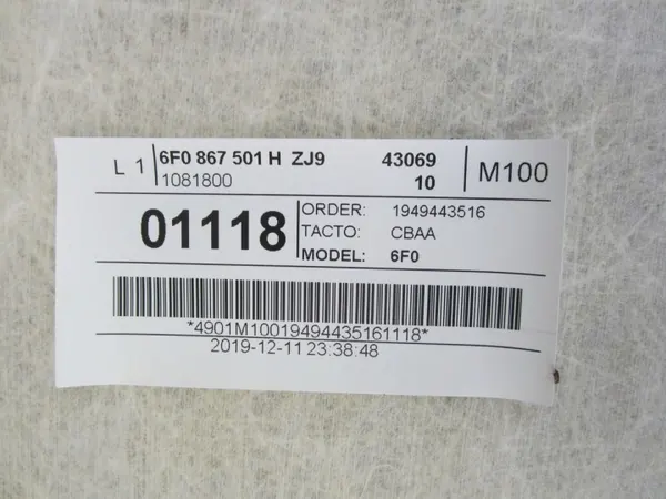Katto OEM 6F0867501H FH-Cobra Seat Ibiza V:lle image 4