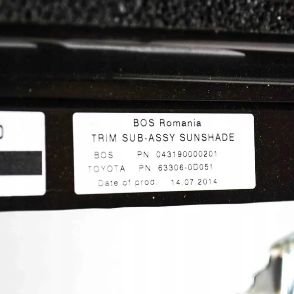 Toyota Yaris 2015 schuifdak OEM 633060D051 compleet image 7