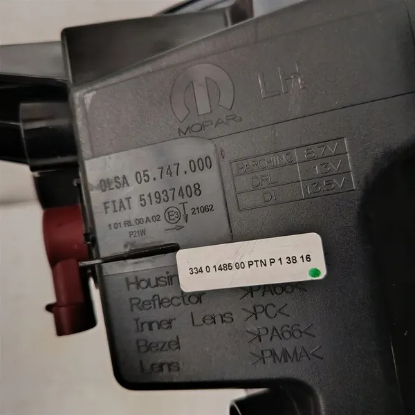 Farol Halógeno Esquerdo Fiat 500X 51937408 image 6