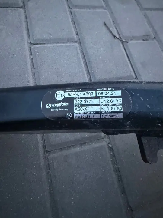 Barre de remorque VW TIGUAN II OEM 5NA803881P - Occasion image 6