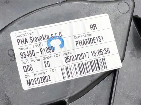 OEM 83480-F1060 Höger Bakrutsregulator Kia Sportage image 3