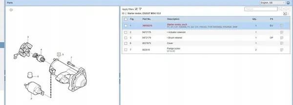 Motor de arranque VOLVO V70 II 2.5L 2001 OEM 36050276 image 5