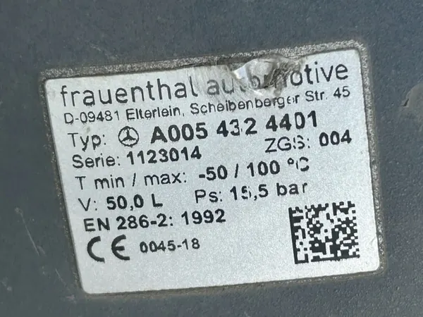 Luchttank OEM A0054324401 voor Mercedes Actros MP4 50L image 4