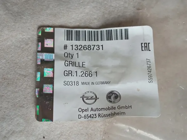 Griglia paraurti anteriore OPEL Insignia A 13268731 OEM image 2