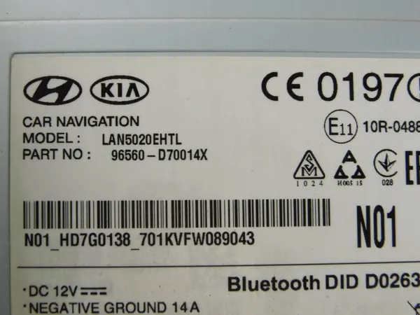 Radio Navigation Hyundai Tucson III 2015-2017 OEM 96560D70014X image 10