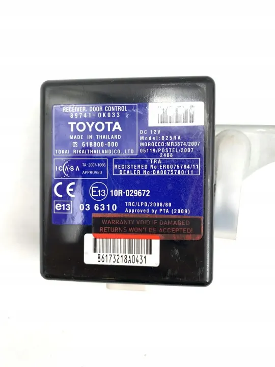 Unidade de Controlo Toyota Hilux OEM 897410K033 - Usado image 3