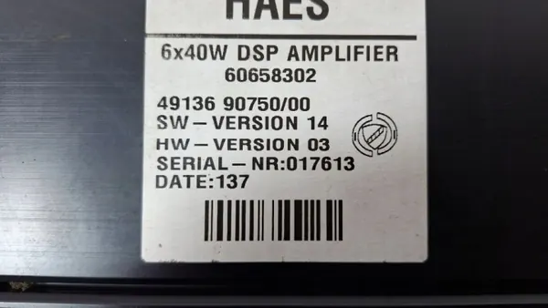 Hi-Fi-äänenvahvistin OEM 60658302 Alfa Romeo 166:lle image 5