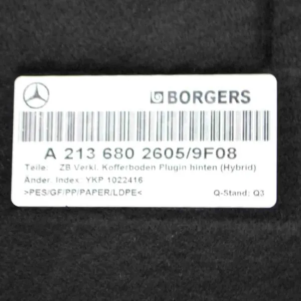 Kofferbakmat Mercedes-Benz E (W213) A0996930300 image 8