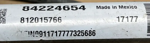 O2 CADILLAC ESCALADE IV 2014 6.2 Fuel Filler Pipe 84224654 image 2
