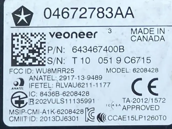 Module OEM 04672783AA surveillance angle mort Dodge Charger image 6