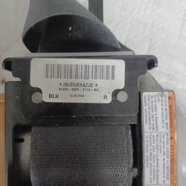 Cinturón delantero derecho OEM 81450SMRE110M4 Honda Civic image 3