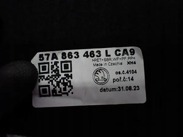 Tapete de bagageira OEM 57A863463L para Skoda Karoq 23R image 3
