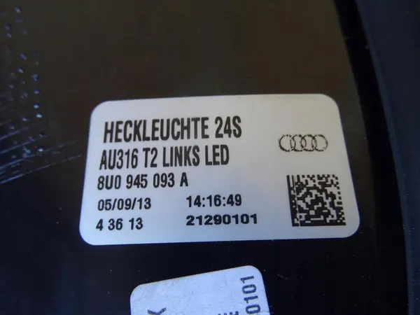 AUDI Q3 8U Lámpara LED Trasera Izquierda 8U0945093A image 6