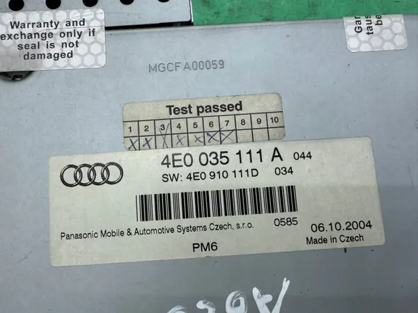 OEM 4E0035111A CD-wisselaar voor Audi A6 C6 2004-2011 image 5