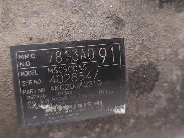 Compressore A/C Peugeot 4007 2.2 HDi Diesel 7813A091 image 7