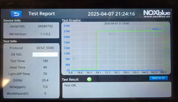Sensor NOx Mercedes A0009059812 OEM image 2