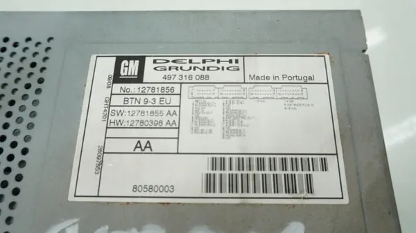OEM 12781856 Écran Radio Navigation Saab 9-3 Cabrio image 3