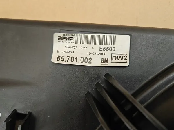 VENTILATOR OPEL CORSA D E ADAM FIAT PUNTO OEM image 4