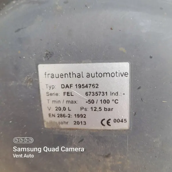 Réservoir d'air OEM 1954762 pour DAF XF 106 - Occasion image 3