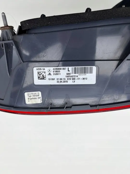 MERCEDES W205 LINKER ACHTERLICHT A2059061357 image 8