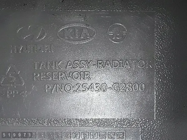 Uitzettank Hyundai Kona I 1.6 GDI hybride OEM 25430-G2800 image 8