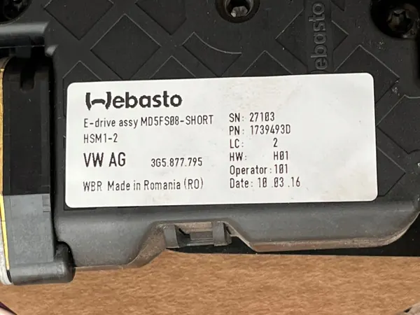 Toit Ouvrant Audi A4 B9 OEM 8W5877041A Occasion image 4