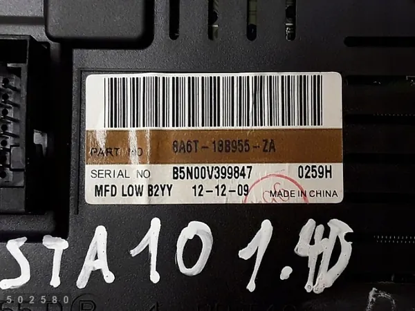 Ford Fiesta Display Bildschirm OEM 8a6t18b955za - Gebraucht image 4