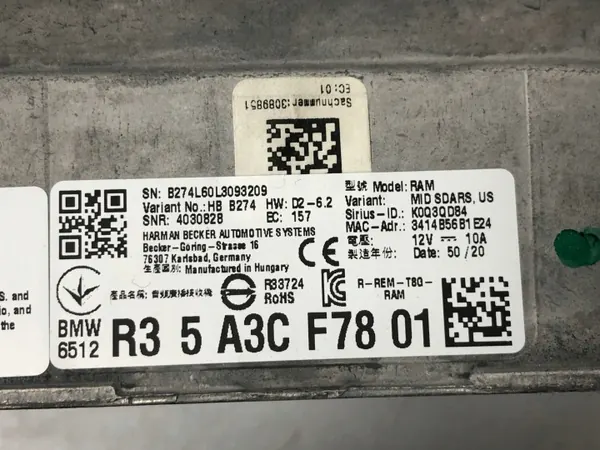 OEM 65125A4CE65 Ljudförstärkare för BMW 2 F44 image 6
