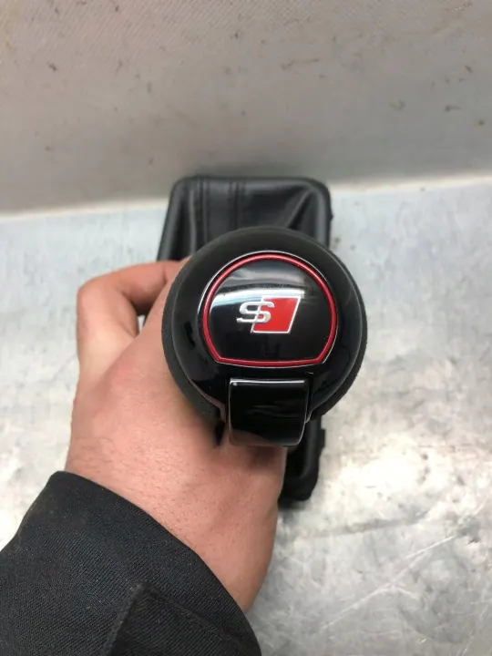 Pomo de mudanças S-Tronic Audi OEM 4G2713139P Alcantara image 5