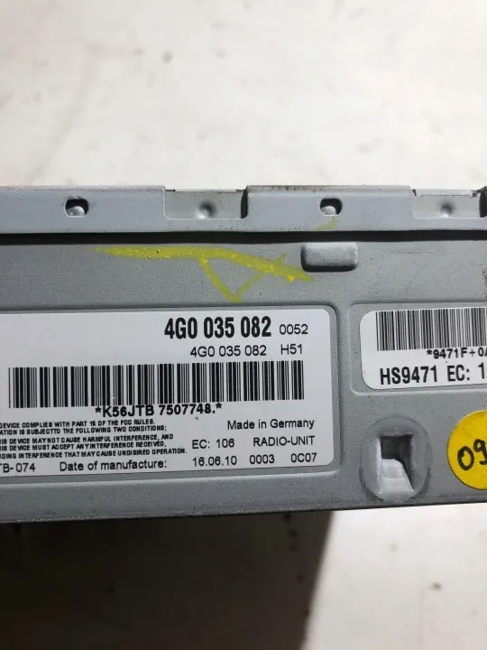 Audi A6 MMI-tuner-modul OEM 4G0035082 - Begagnad image 4