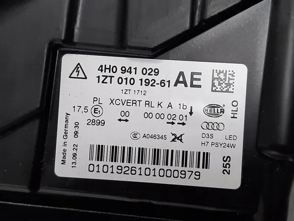 AUDI A8 D4 LED BI-XENON SCHEINWERFER LINKS 4H0941029AE image 4