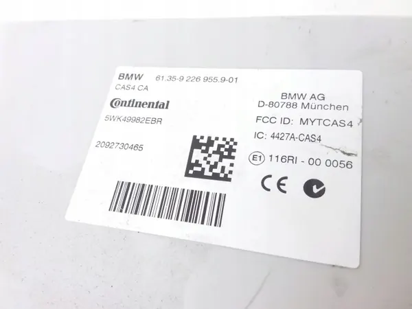 Módulo CAS BMW OEM 9226955 para Série 7 2009 image 3