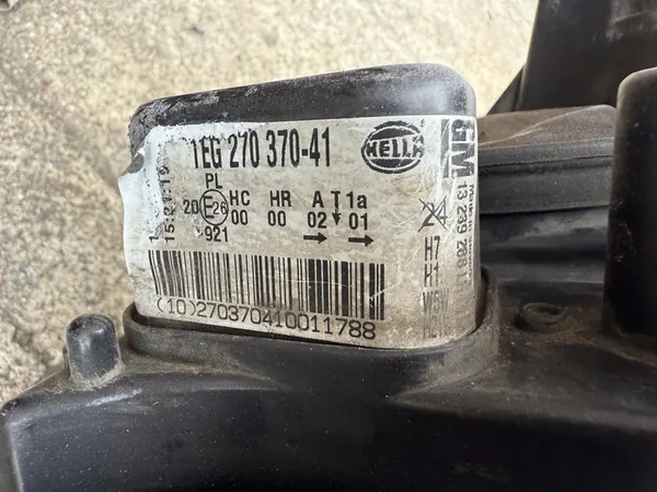 Etupäävalo OPEL ASTRA III H Täydellinen Alkuperäinen Hella image 7