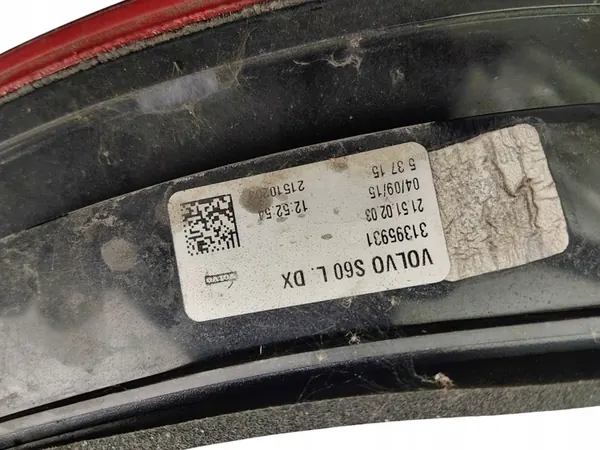 Lámpara Trasera Derecha Volvo S60 II Lift (2013-2018) 31395931 image 4