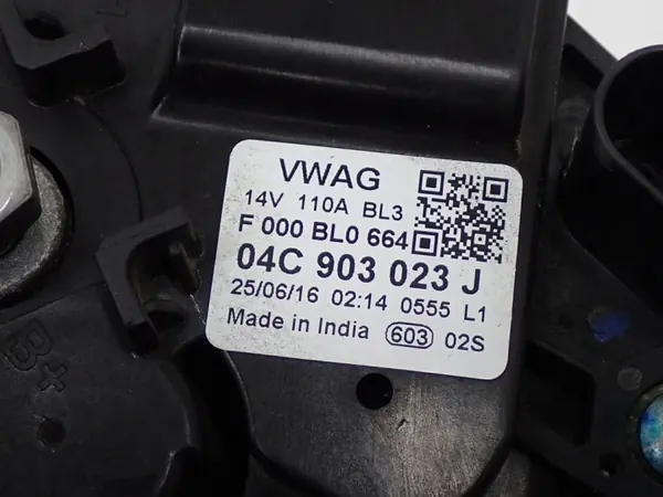 Alternateur 04C903023J pour VW Polo V 1.0 MPI image 5