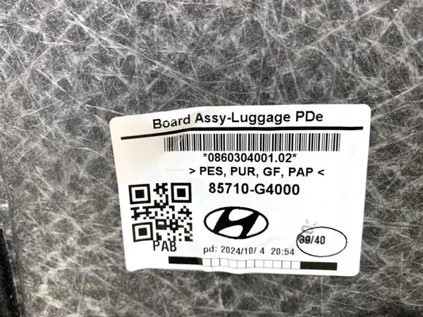 Alfombrilla de maletero OEM 85710-G4000 para Hyundai i30 Hatchback image 3