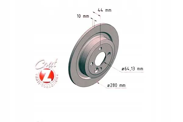 DISCOS TRASEIROS ZIMMERMANN MINI R56 JCW WORKS 08- 280mm image 7
